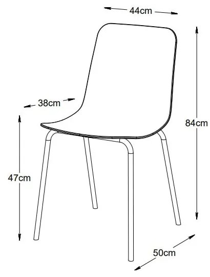 Scaun de dining turcoaz din plastic Whitby – Unique Furniture