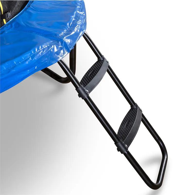 Rocketstart 430, 430 cm trambulină, plasă internă de securitate, scară largă, albastră