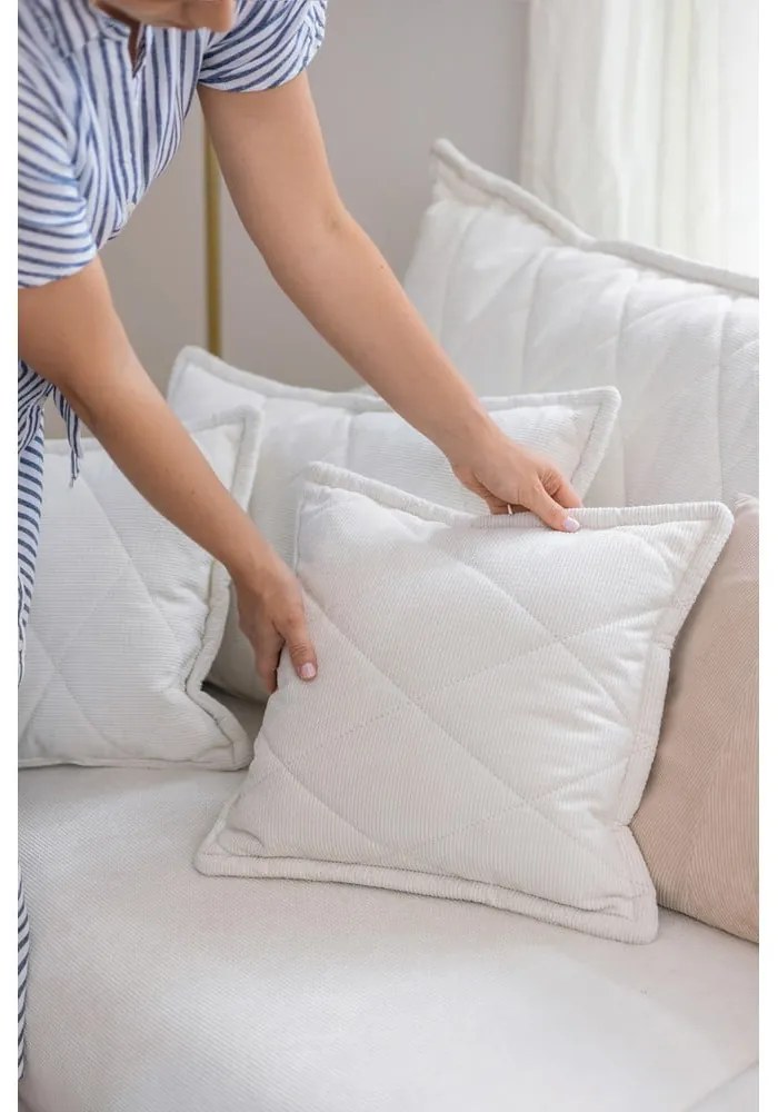 Canapea turcoaz extensibilă/cu spațiu de depozitare cu tapițerie din catifea reiată 215 cm Bjork – Bonami Selection