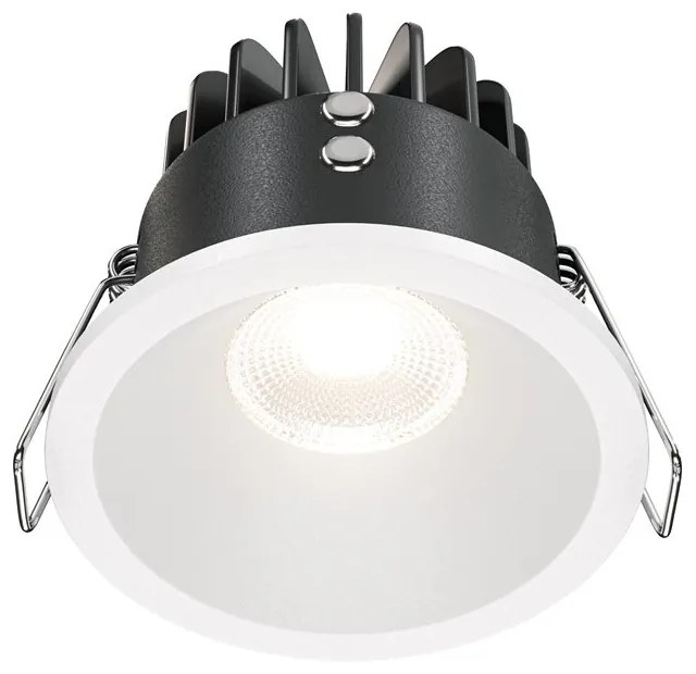 Spot LED incastrabil pentru baie design tehnic IP65 Zoom alb 4000K