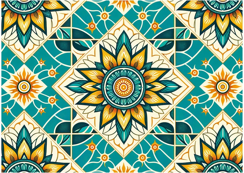 Tablou - Model turcoaz (70x50 cm)