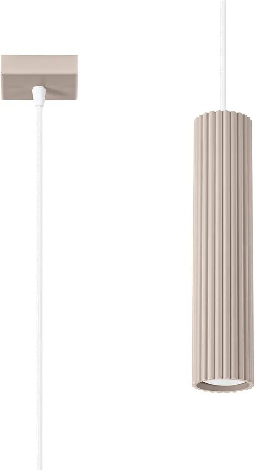 Lustră taupe din metal Gleam – Sollux