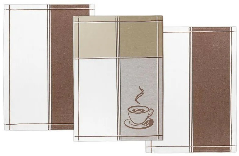 Bellatex Șervețel de bucătărie Espresso, 50 x 70 cm, set de 3 bucăți