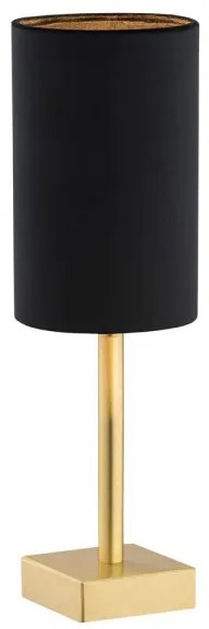 Lampă de masă ABRUZZO 1xE14/7W/230V alamă/neagră Argon 8031