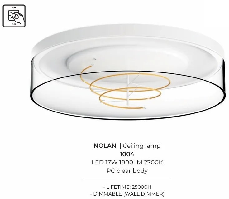 Plafoniera LED moderna NOLAN