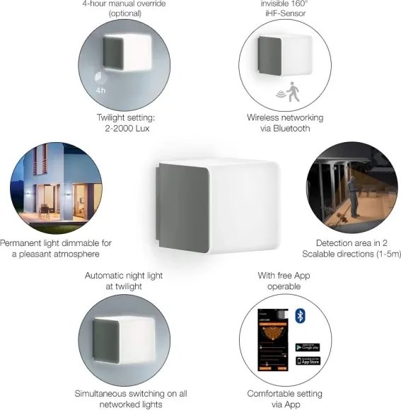 Steinel 055516 - LED Lampă exterior cu senzor L 835 LED/9,5W/230V IP44