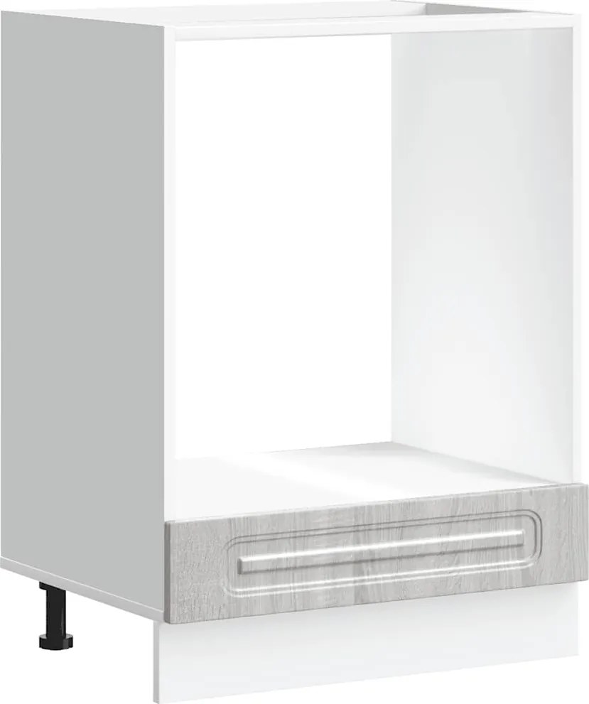 vidaXL Dulap pentru cuptor „Kalmar” din lemn prelucrat Sonoma gri