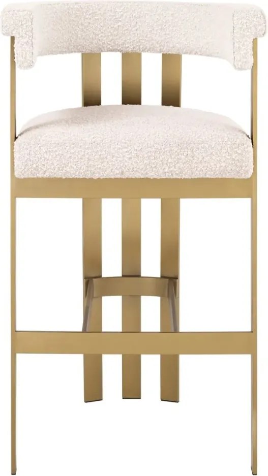 Scaun de bar design LUX, Bar Stool Clubhouse crem