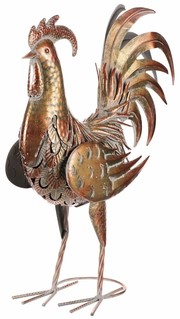 Decorație metalică pentru grădină Cocos, cupru,39 x 16 x 53 cm