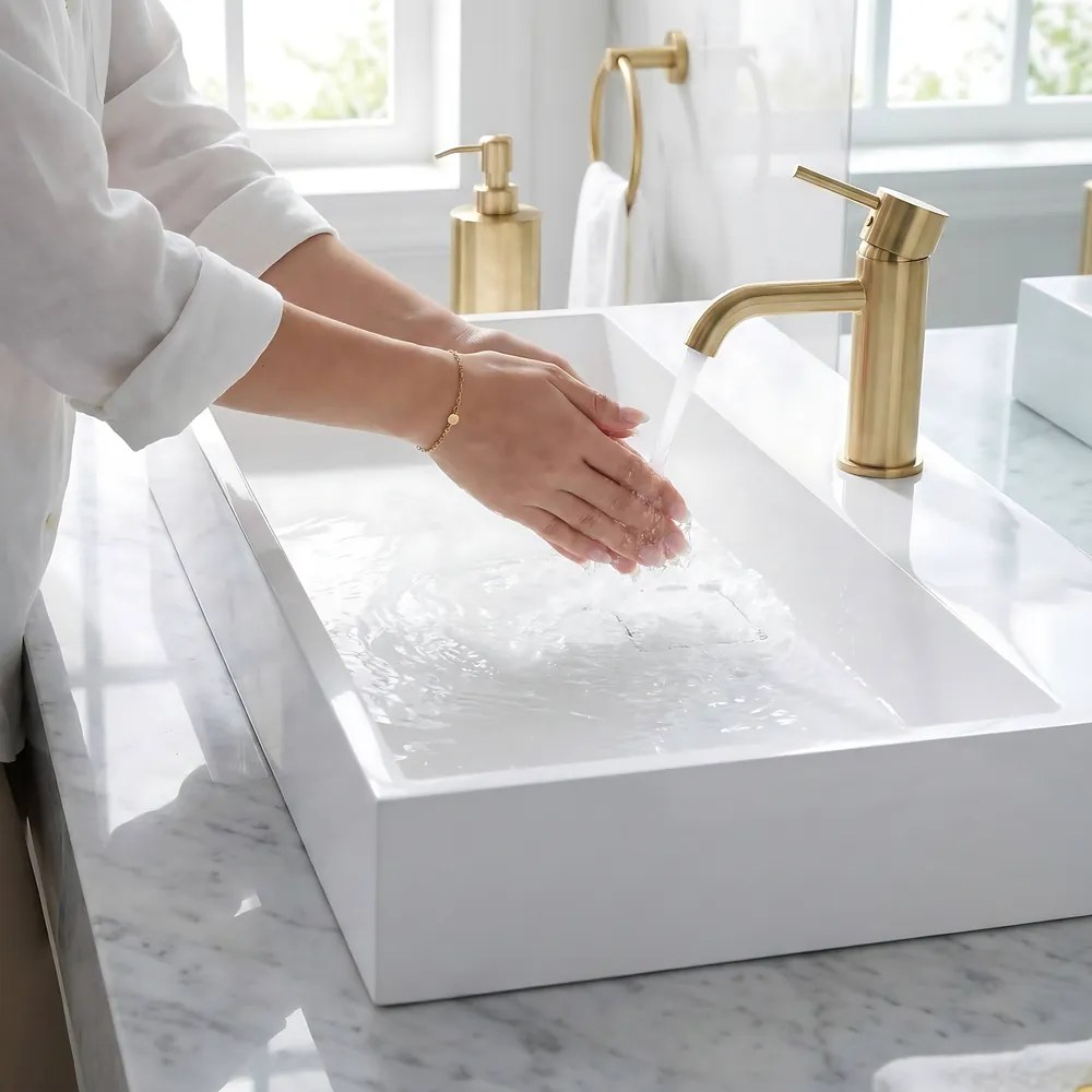 Lavoar pentru blat GOYA 100 cm alb