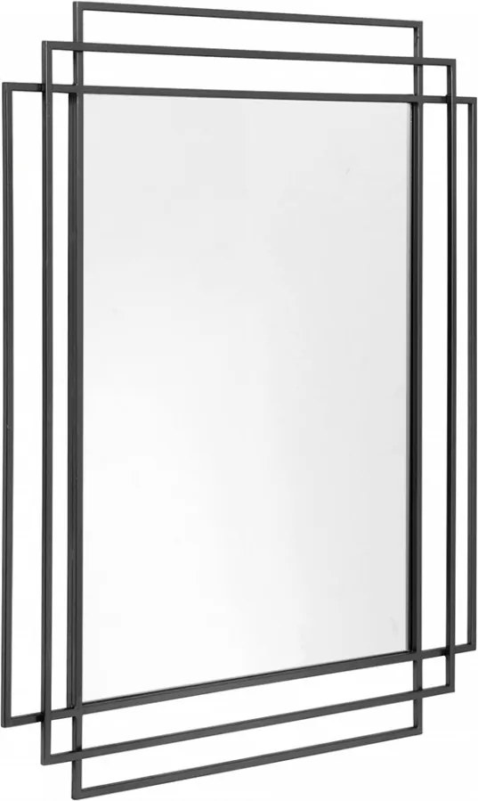 Oglinda din metal negru 97 cm Square Nordal