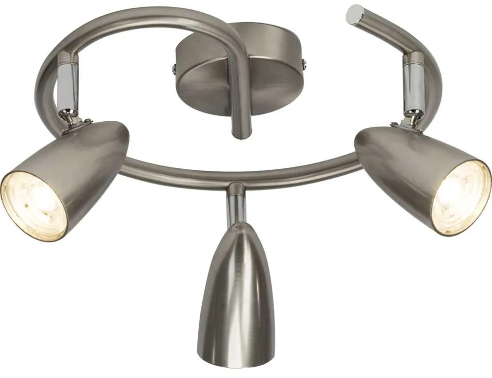 Spot triplu Nano cu LED, 4w, 3x350 lumeni, metal, argintiu