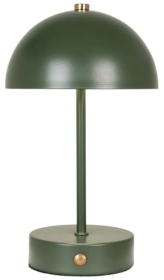 Veioză verde-închis LED cu abajur din metal (înălțime 25 cm) Holt – House Nordic