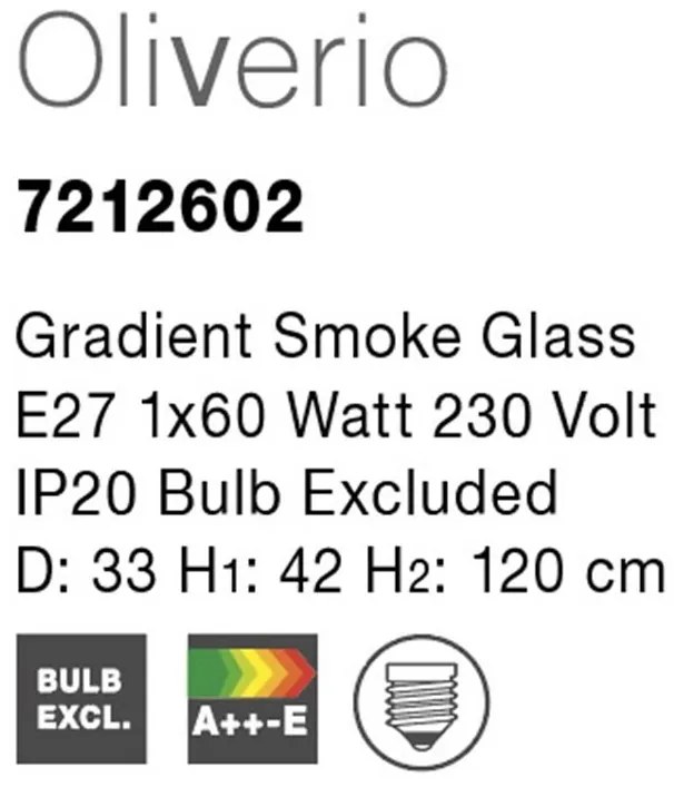 Lustra / Pendul design modern 33cm Oliverio NVL-7212602