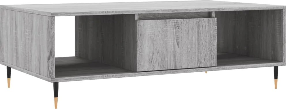 vidaXL Masă de cafea, gri sonoma, 104x60x35 cm, lemn compozit