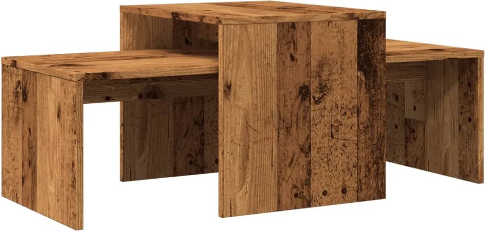 vidaXL Măsuță de cafea, lemn vechi, 100x48x40 cm, lemn prelucrat