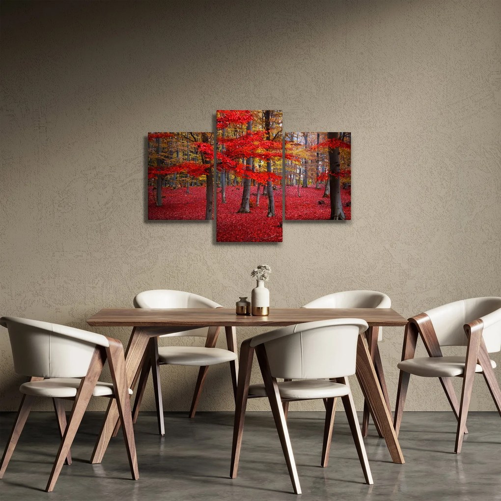 Tablou - Pădurea roșie (90x60 cm)