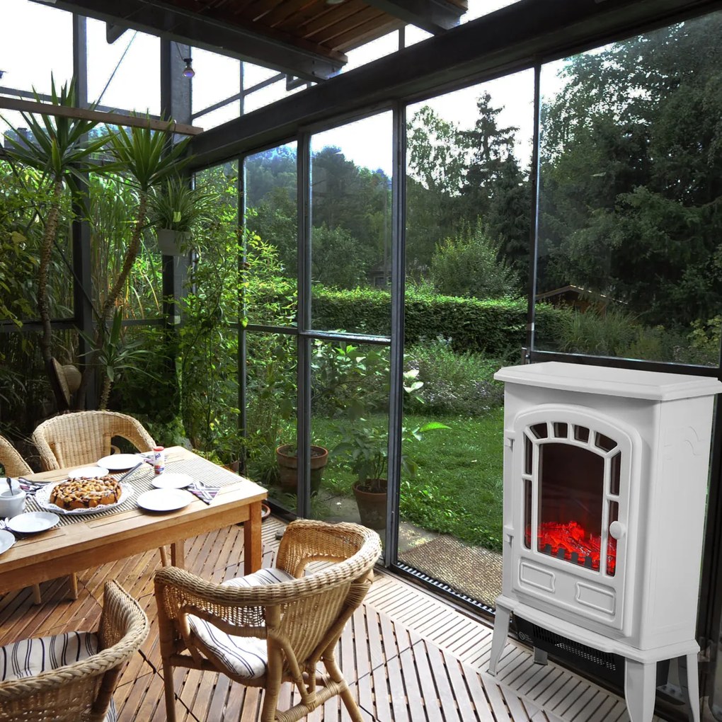Deuba Semineu electric cu incalzire 2000W - alb