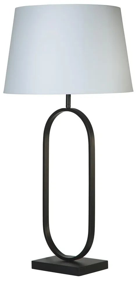 Veioza/Lampa de masa decorativa Modish negru/alb