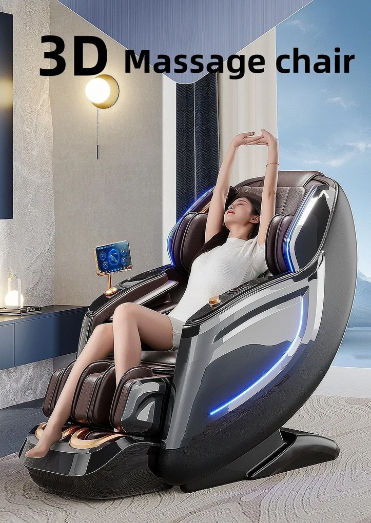 DRUSUS Fotoliu de masaj inteligent 3D – Relaxare completă, ca la spa, chiar la tine acasă