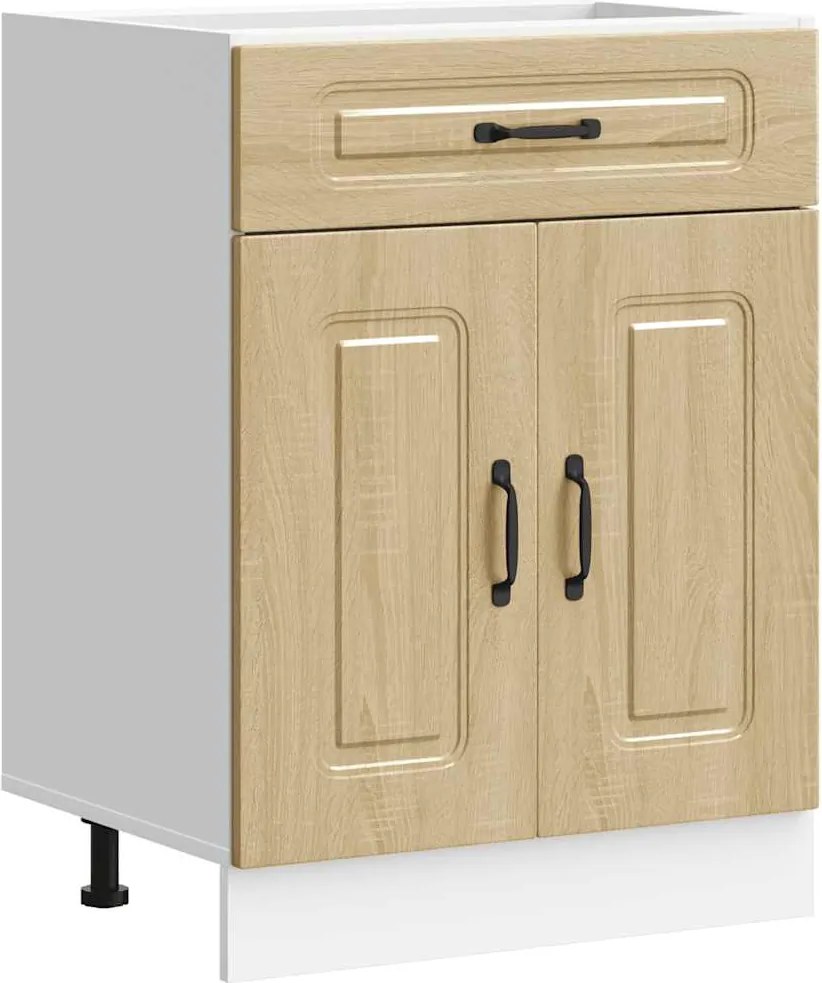 vidaXL Dulap de bază de bucătărie „Kalmar” din lemn de stejar Sonoma