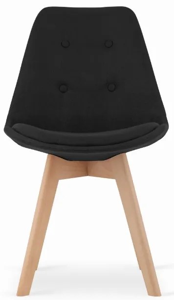 Set de sufragerie 1 + 4, masa ADRIA 120x80 negru + scaun DAREN NORI negru