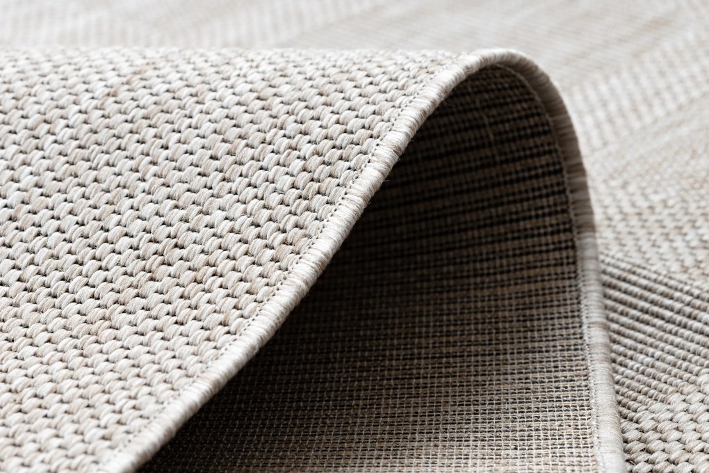 Covor sisal Floorlux 20079 Pătrat argintiu si negru - SECUNDAR-COTATI PRODUSUL