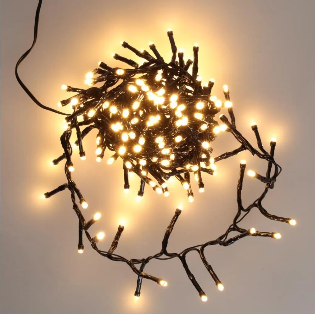 BRILAGI - Ghirlandă LED de exterior pentru Crăciun, 180 LED, 8 m, IP44, alb cald