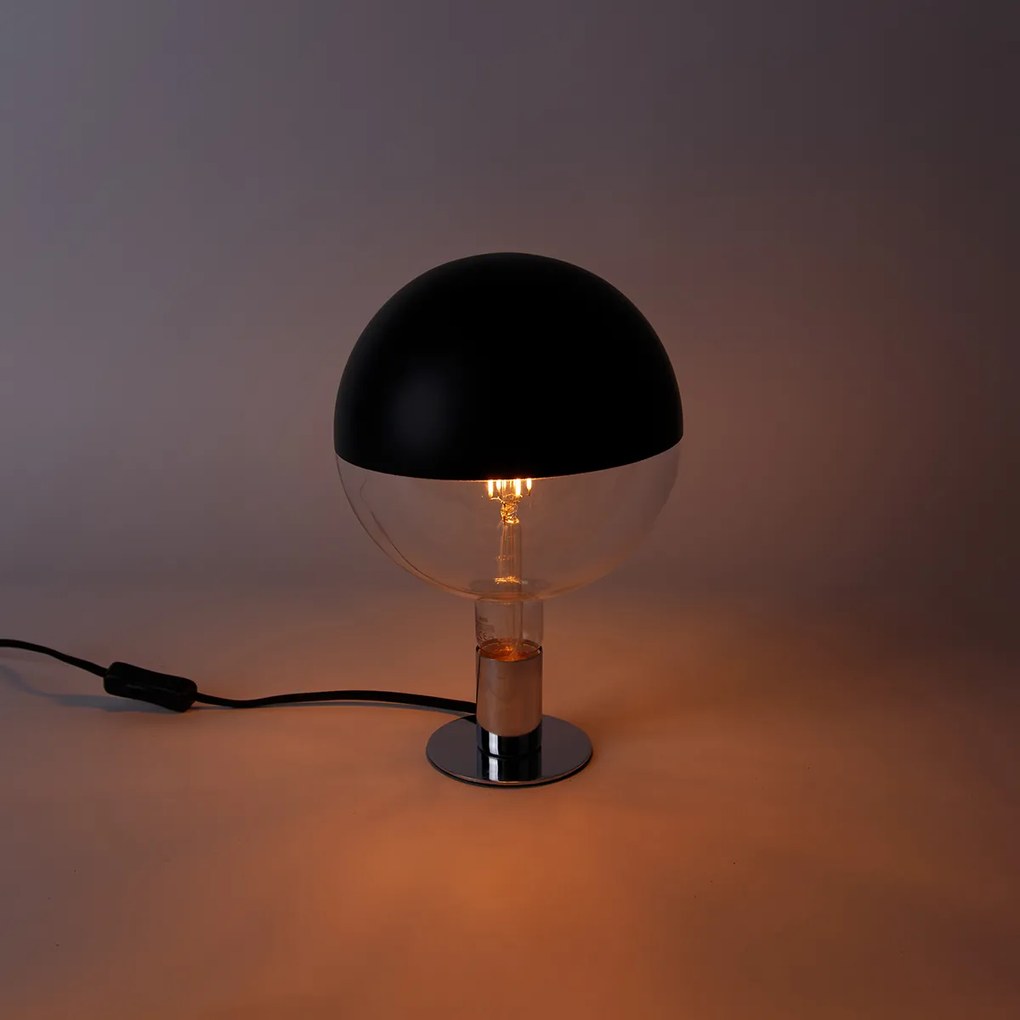 Bec LED E27 reglabil cu sticlă oglindă G200 negru 6W 360lm 1800K