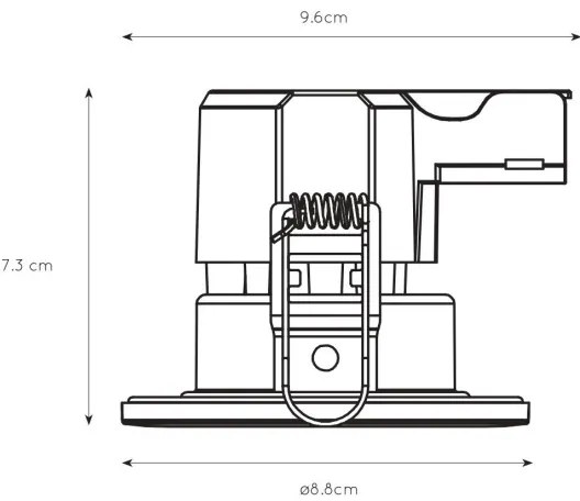 Corp de iluminat LED pentru baie BINKY LED/6,5W/230V IP65 Lucide 22973/06/99