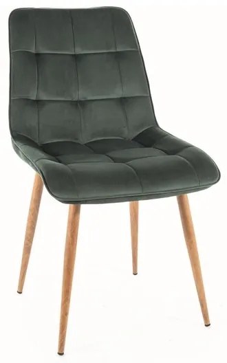 Scaun de bucaterie Chic D Velvet, verde