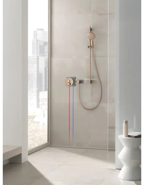 GROHE 26574DL0 - Pară de duș RAINSHOWER SMARTACTIVE 130 mm, finisaj cupru