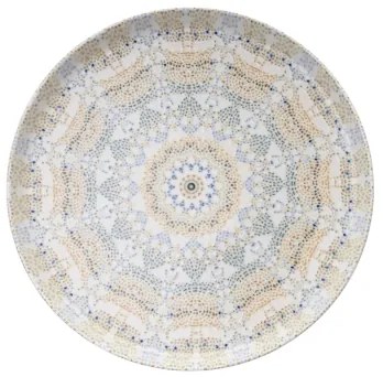 Set de masă din porțelan, 12 piese, multicolor