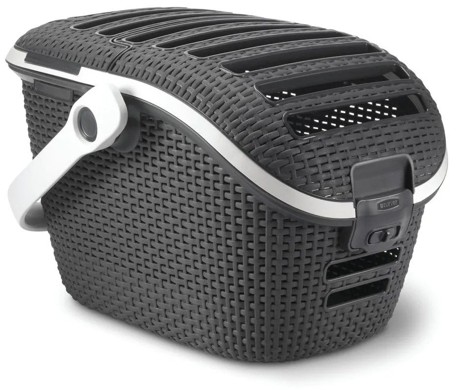 Cutie de transport pentru animale Curver Vintage, gri închis