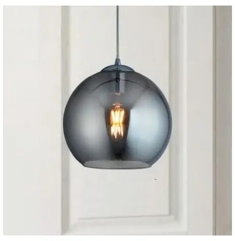 Searchlight - Lustră pe cablu BALL 1xE27/60W/230V negru