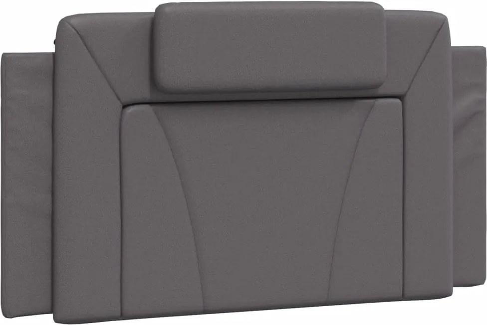 vidaXL Pernă pentru tăblie, Viana, gri, 100 cm, piele artificială