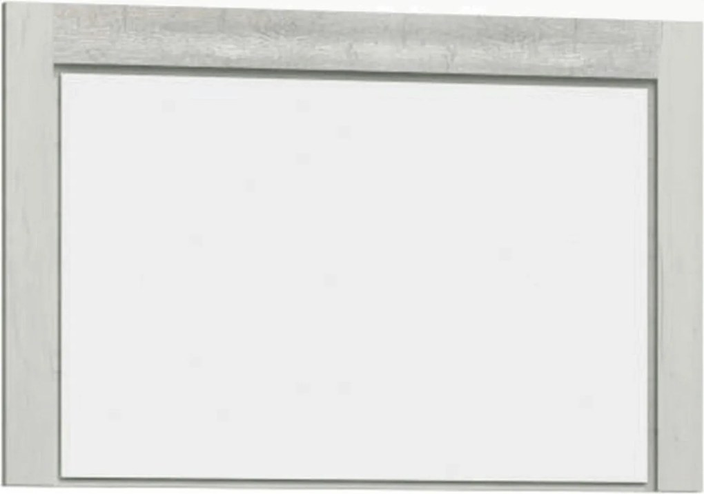 Oglinda INFINITY I-12, frasin alb, PAL melaminat, 120x2x80 cm