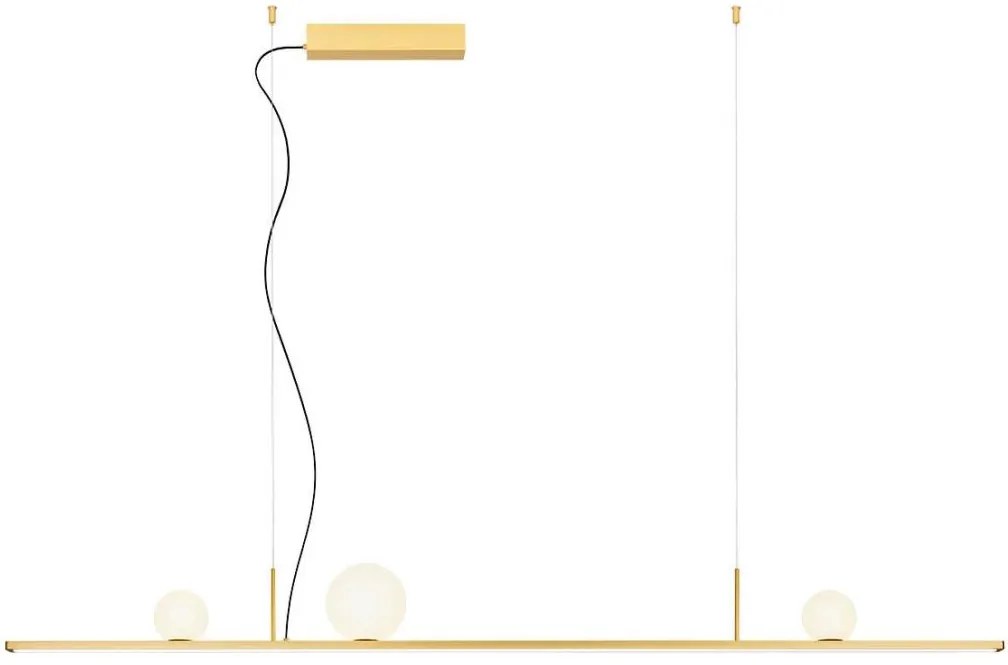 Redo 01-4301 - Lustră DUNE LED reglabilă pe cablu, 48W/230V, finisaj auriu