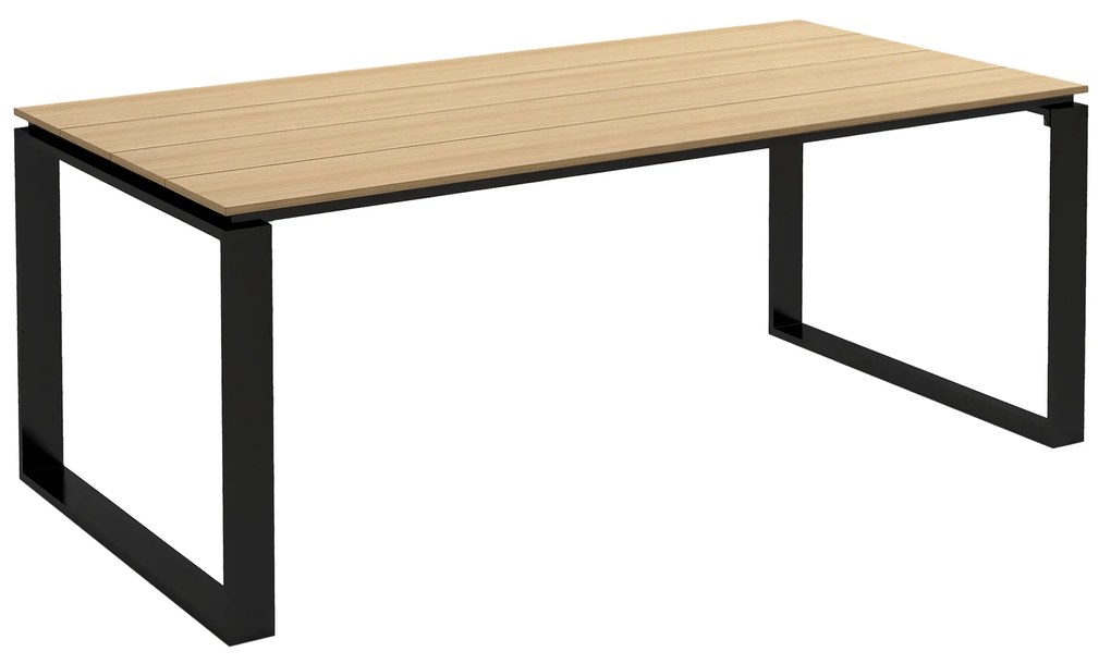 Masă pentru terasă Outsunny pentru 8 persoane, 180x90cm | Aosom Romania