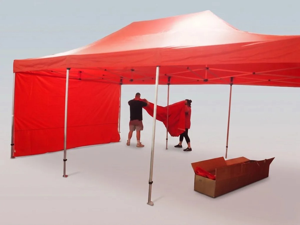 Cort pliabil 6 × 4 m – aluminiu HEXAGON, Verde