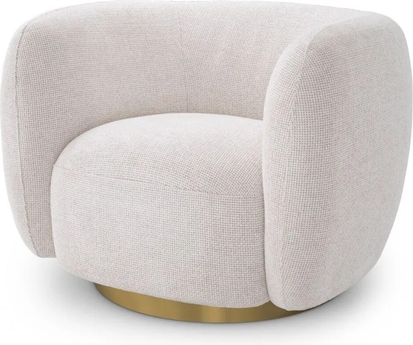Fotoliu pivotant design elegant Roxy, lyssa off-white 115348 HZ