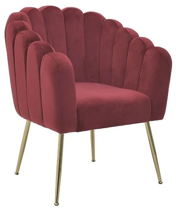 Fotoliu Burgundy Red Velvet