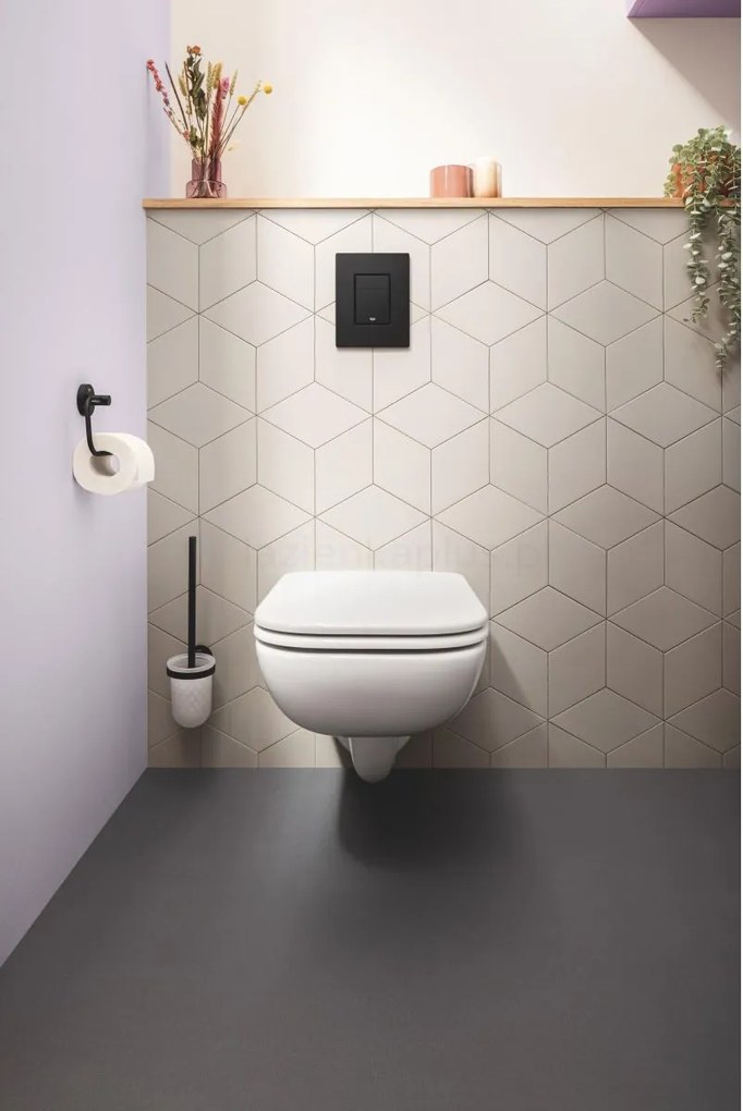 Grohe Even buton de spalare pentru WC negru 38966KF0