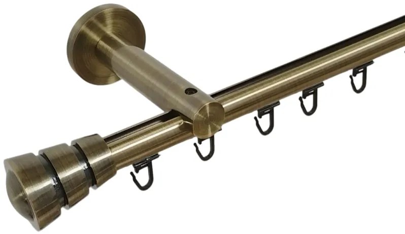 Galerie SIMPLA PRINDERE PERETE TEAVA PROFIL 19 MM -CORSO- AUR ANTIC (Alege marime: 360 cm)