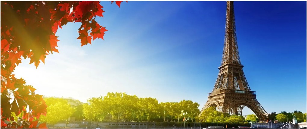 Tablou - toamna la Paris (120x50 cm)
