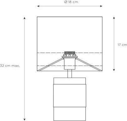 Lampă de masă EXTRAVAGANZA FRIZZLE 1xE14/40W/230V maro Lucide 10500/81/43