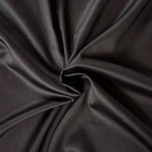 Kvalitex Cearșaf din satin cu elastic negru, 180 x200 cm, 180 x 200 cm