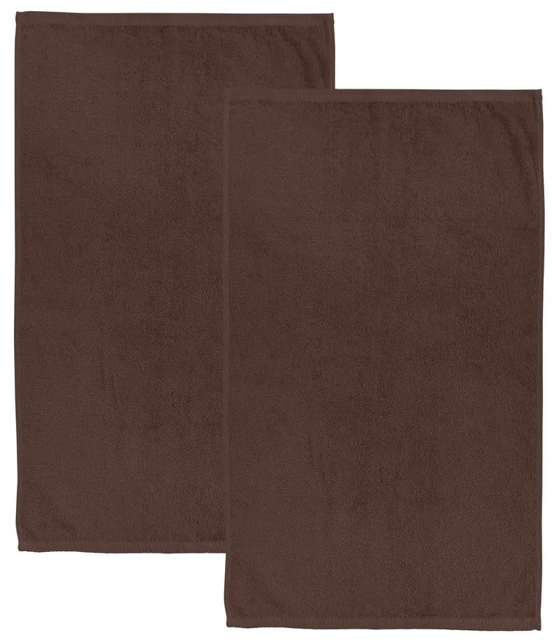 Prosoape maro 2 buc. din bumbac cu uscare rapidă, din frotir 90x140 cm Quick Dry – Catherine Lansfield