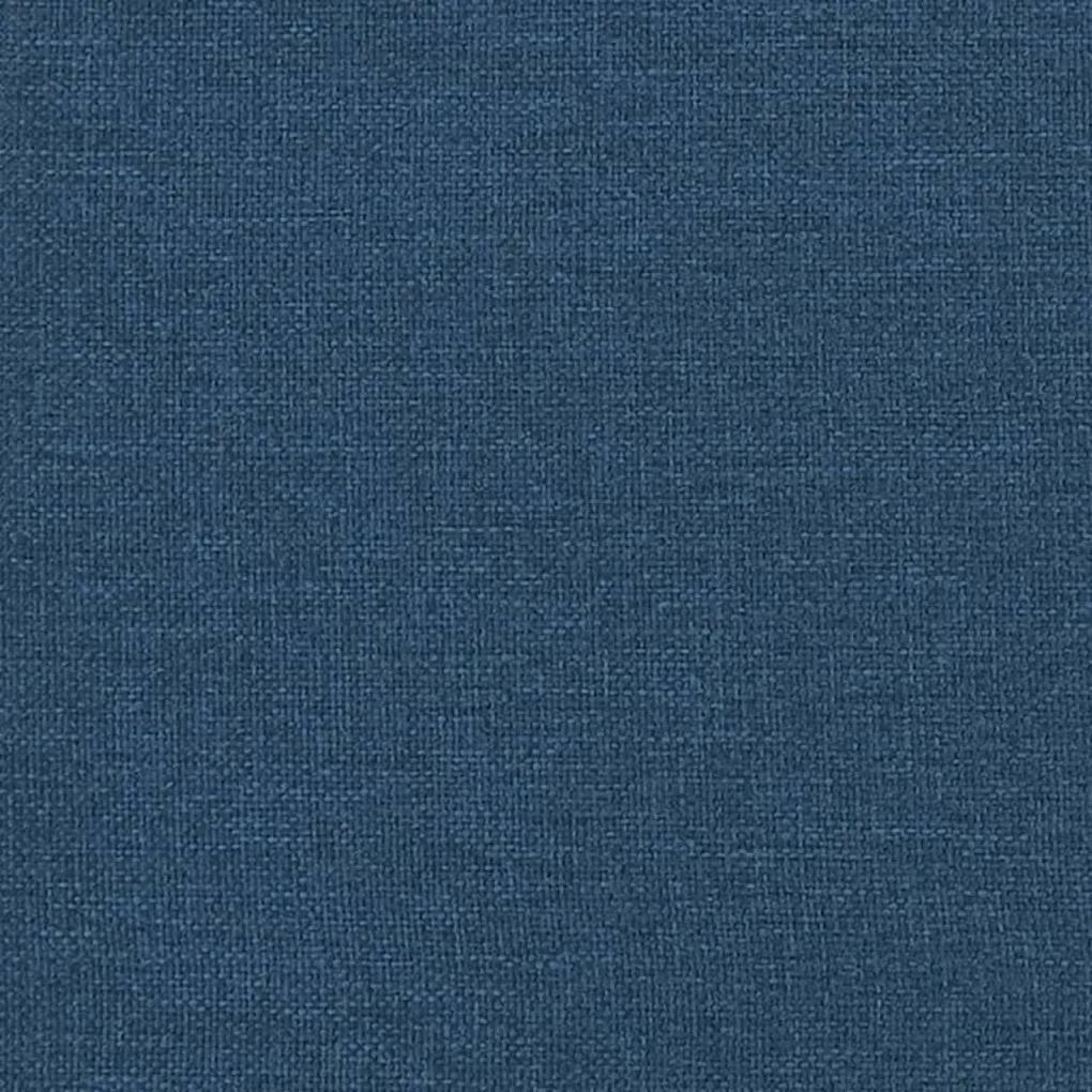 Fotoliu de masaj rabatabil cu ridicare, albastru, textil