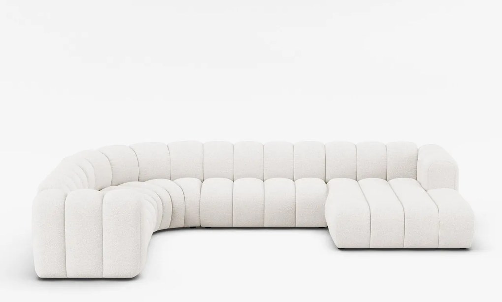 Canapea panoramica Lupine boucle Baloo L370 cm